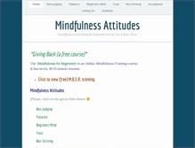 Tablet Screenshot of mindfulnessattitudes.com